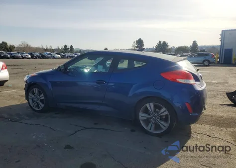 2017 Hyundai Veloster z USA, uszkodzony, nr VIN KMHTC6AD8HU317047